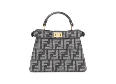 FENDI Women's Peekaboo Iseeu Tessuto FF Handbag "Black"