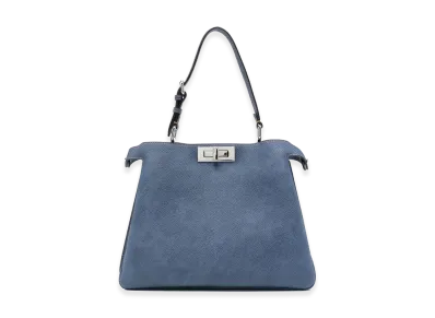 FENDI Women's Peekaboo Soft Medium Shoulder Bag "Blue"