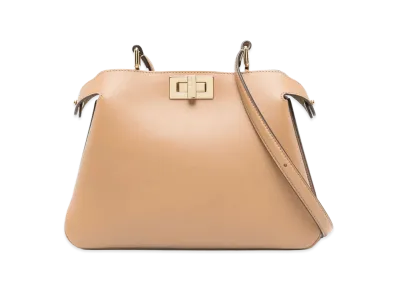FENDI Women's Peekaboo Soft Small Shoulder Bag "Beige"