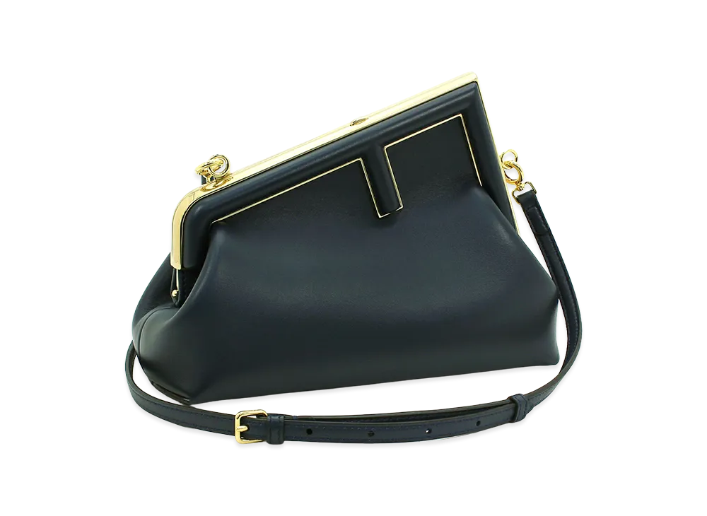 FENDI Women's Shoulder Bag Clutch Bag (with shoulder strap) First Small "Dark Blue"