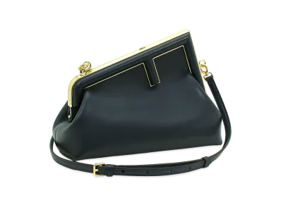 FENDI Women's Shoulder Bag Clutch Bag (with shoulder strap) First Small "Dark Blue"