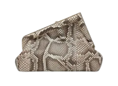 FENDI First Small Python Leather Bag "Natural"