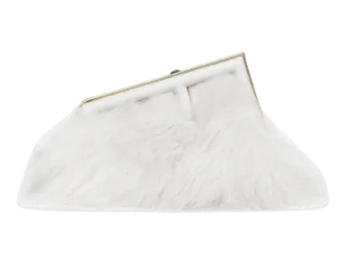 FENDI First Small Fox Fur Bag "White"