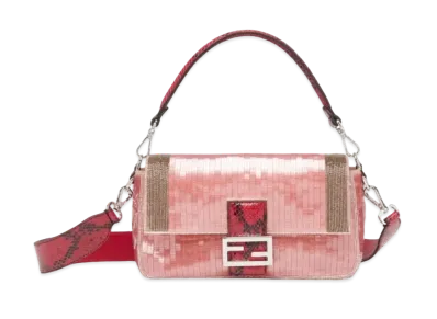 FENDI Baguette Re-Edition Bag In Sequins