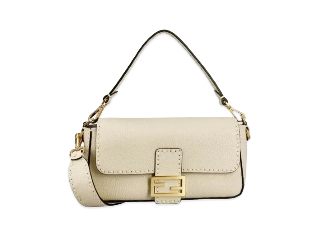 FENDI Baguette Cameria Seria Bag "Beige"
