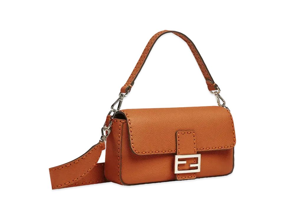FENDI Baguette Selleria Bag "Brown"