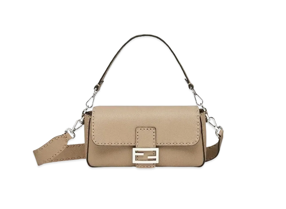 フェンディ バゲット 612本の手縫いトップステッチ入り セレリア