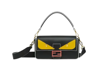 FENDI Baguette Lunar New Year Leather Bag "Black"