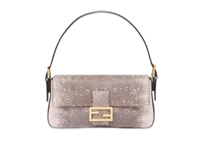 FENDI Baguette 1997 Lizard Leather Re-Edition Bag "Pink"