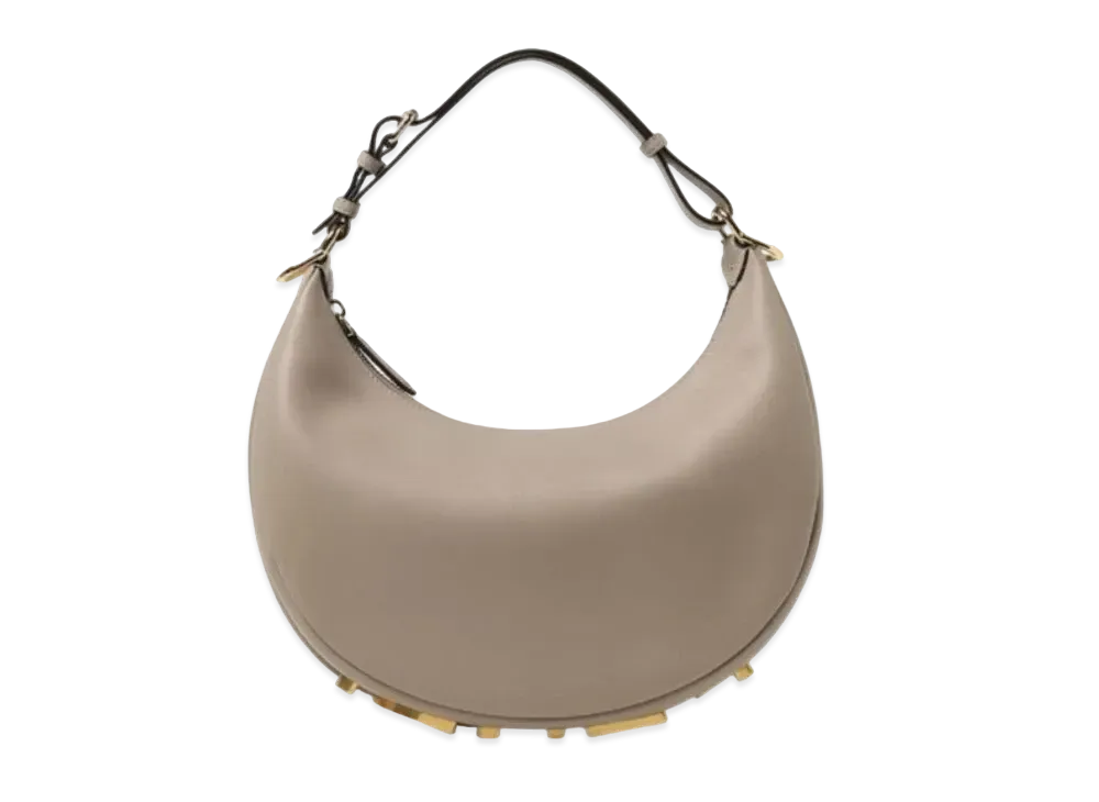 FENDI Graphy Small Leather Bag "Dub Gray"