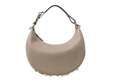FENDI Graphy Small Leather Bag "Dub Gray"