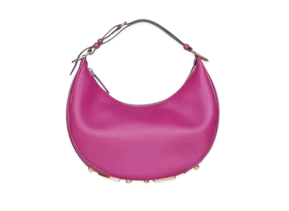 FENDI Graphy Small Leather Bag "Fuchsha"