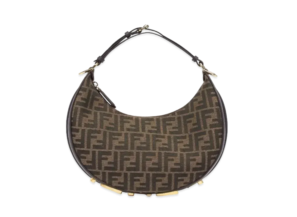 FENDI Graphy Small FF Fabric Bag "Brown"