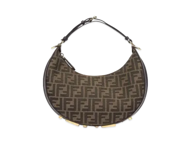 FENDI Graphy Small FF Fabric Bag "Brown"