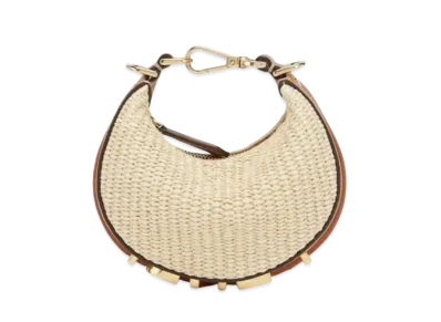 FENDI Graphy Small Natural Straw Bag "Beige"