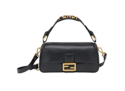 FENDI Baguette Nappa Leather Bag "Black"
