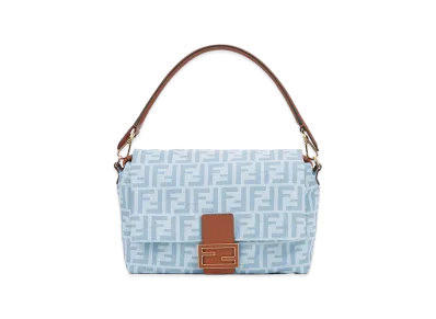 FENDI Mamma Baguette Denim Ff/Vit.G "Denim Ch"