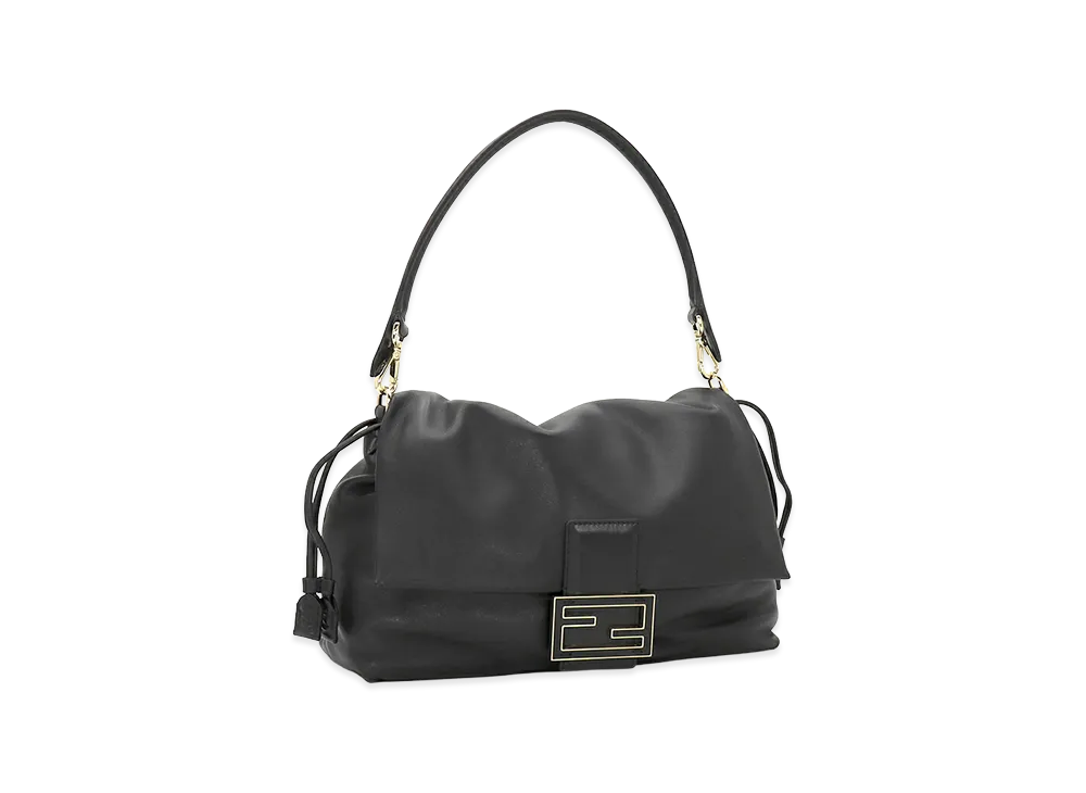 FENDI Women's Mamma Baguette Large Handbag "Nero"