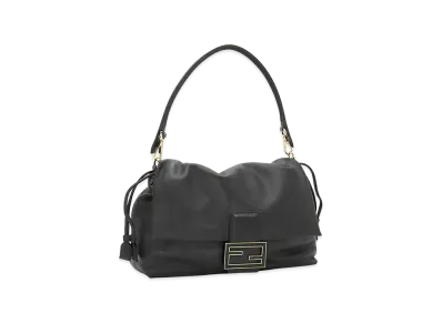 FENDI Women's Mamma Baguette Large Handbag "Nero"
