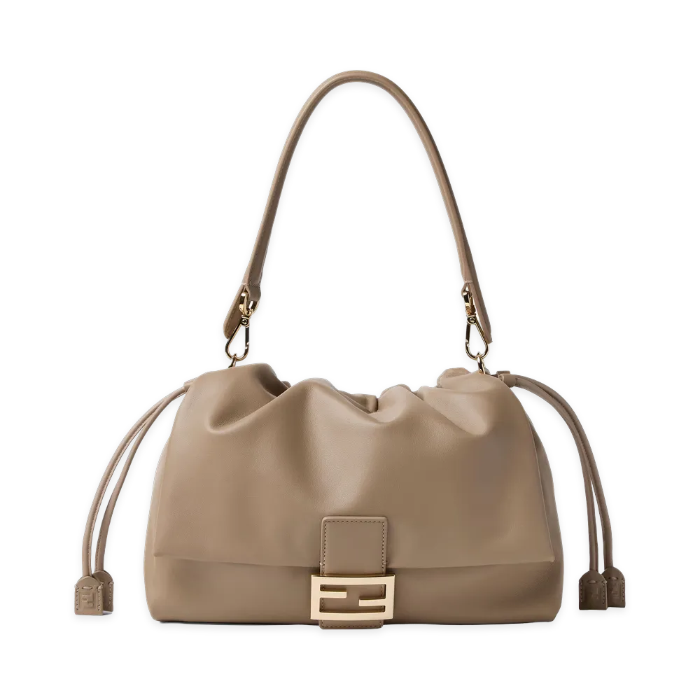 FENDI Women's Baguette Soft Large In Nappa Tortora "Beige"