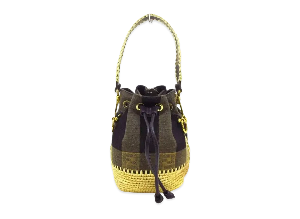 FENDI Minimont Rezor Shoulder Bag "Dark Brown"
