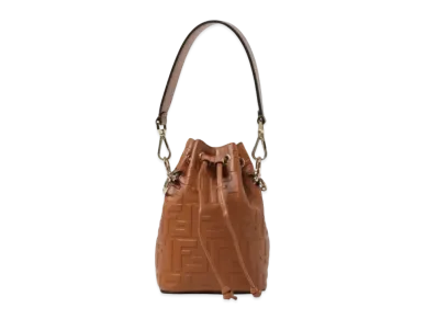 FENDI Mon Tresor Leather Mini Bag "Brown"