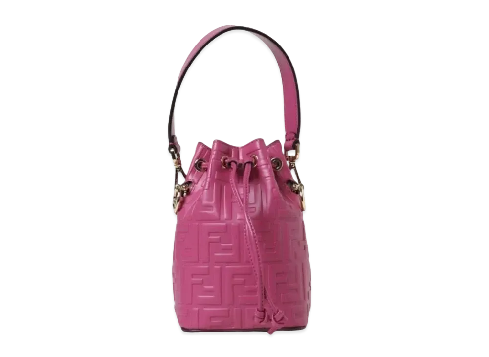 FENDI Mon Tresor Leather Mini Bag "Fuchsha"