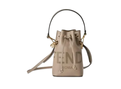 FENDI Mon Tresor Leather Small Bag "Dub Gray"