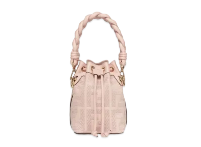FENDI Mon Tresor FF Canvas Mini Bag "Pink"