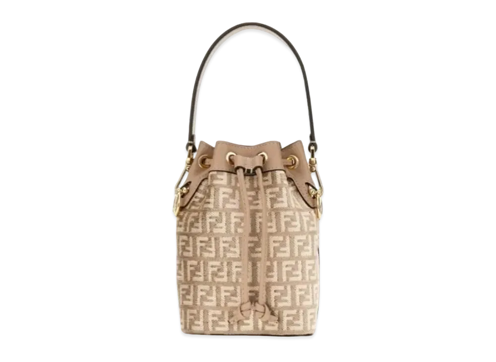 FENDI Mon Tresor Tapes League Fabric Mini Bag FF Motif "Dub Gray"