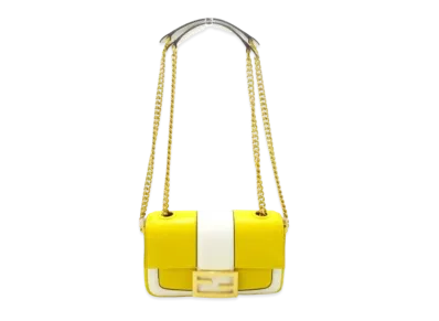 FENDI Mini Baguet Shoulder Bag "Yellow"