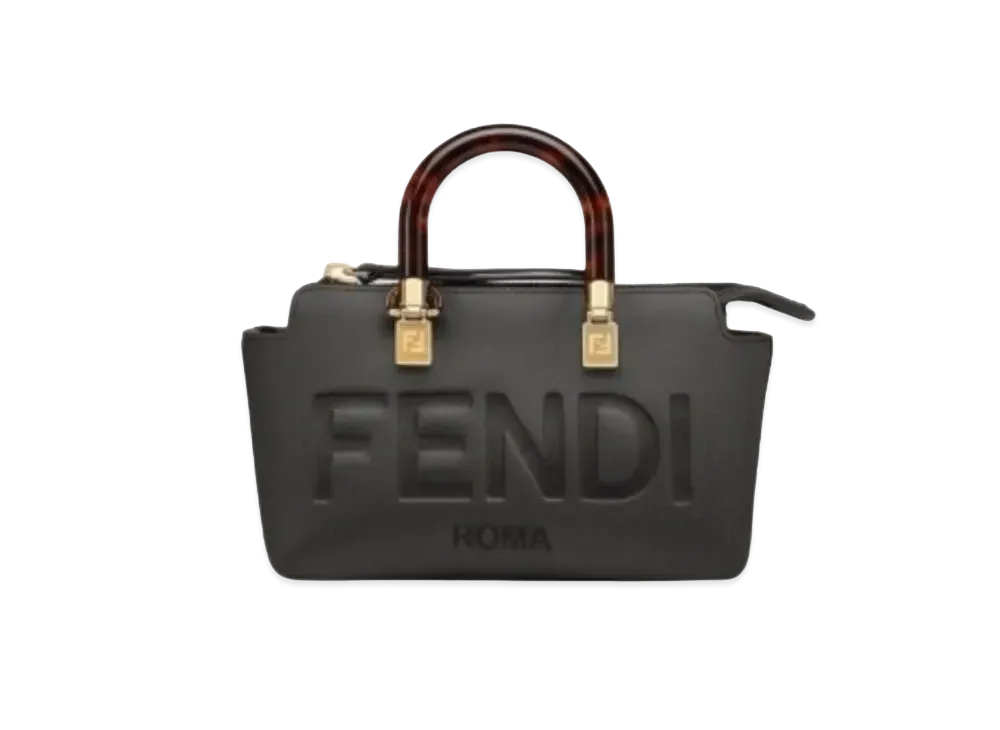 フェンディ バイ ザ ウェイ ミニ レザー ボストンバッグ "ブラック" 8BS067ABVLF0KUR