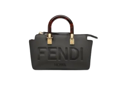 FENDI By The Way Mini Leather Boston Bag "Black"