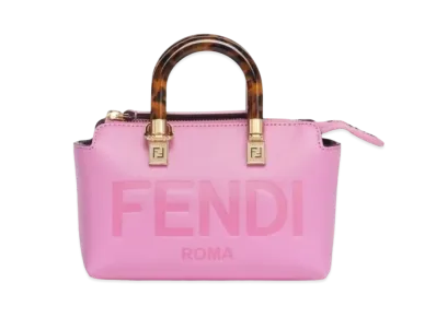 FENDI By The Way Mini Leather Boston Bag "Pink"