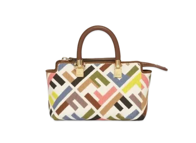 FENDI By The Way Mini Canvas Mini-Bag With FF Embroidery "Multicolor"