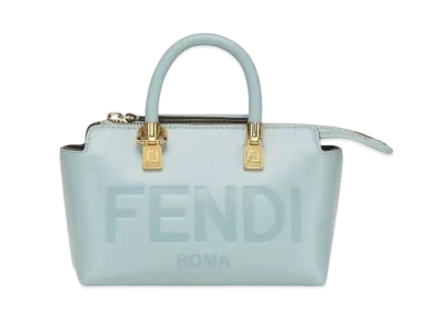 FENDI By The Way Mini Leather Boston Bag Small "Light Blue"