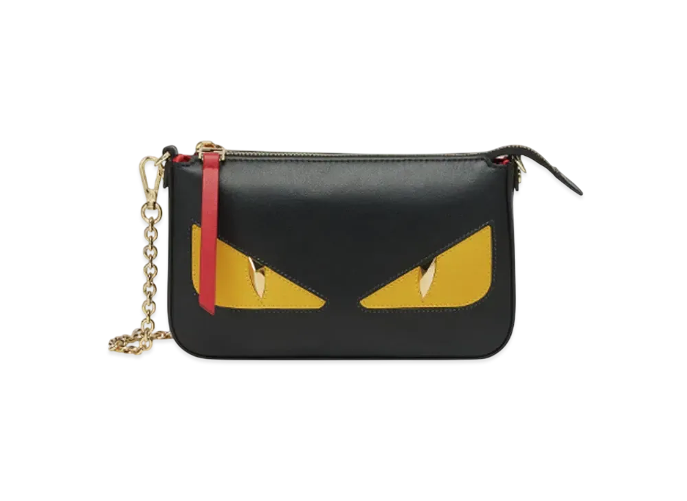 FENDI Baguette Leather Pouch Lunar New Year "Black"