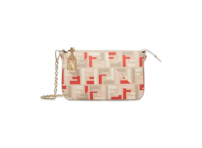 FENDI Women's Pouch With Fabric Chain "Multicolor"