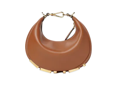 FENDI Women's Fendigraphy Mini in Leather "Brown"