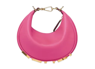 FENDI Graphy Mini Leather Mini Bag "Fuchsha"