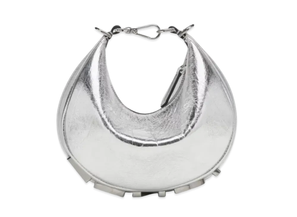 FENDI Graphy Mini Crafts Leather Mini Bag "Silver"