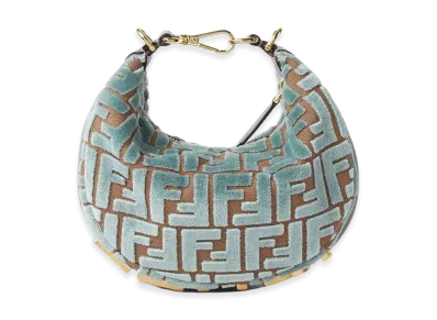 FENDI Women's FENDI Women'sgraphy Mini Hobo Bag "Light Blue"