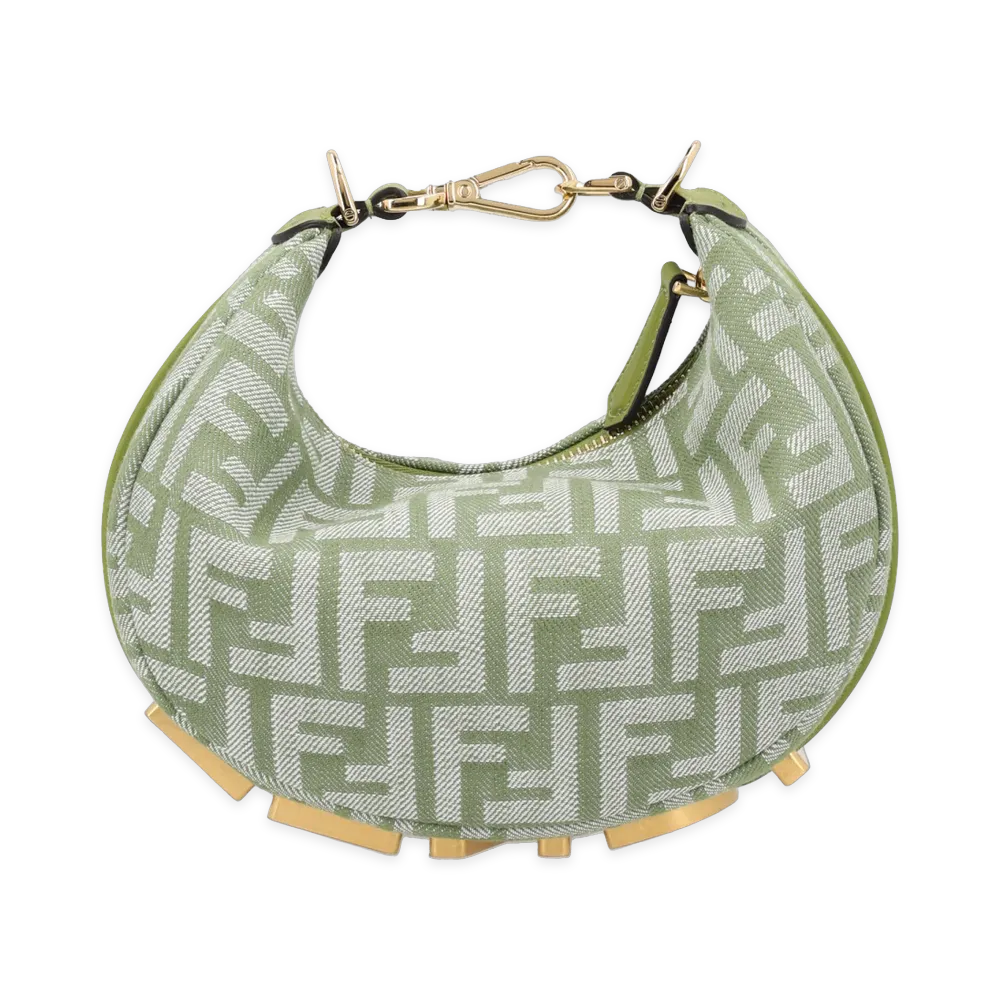 FENDI Women's Borsa Mini Hobo "Green"