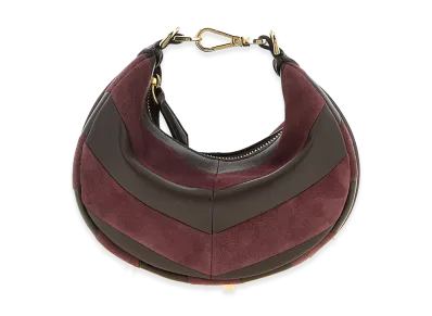 FENDI Women's FENDI Women'sgraphy Mini Hobo Bag "Bordeaux/Brown"