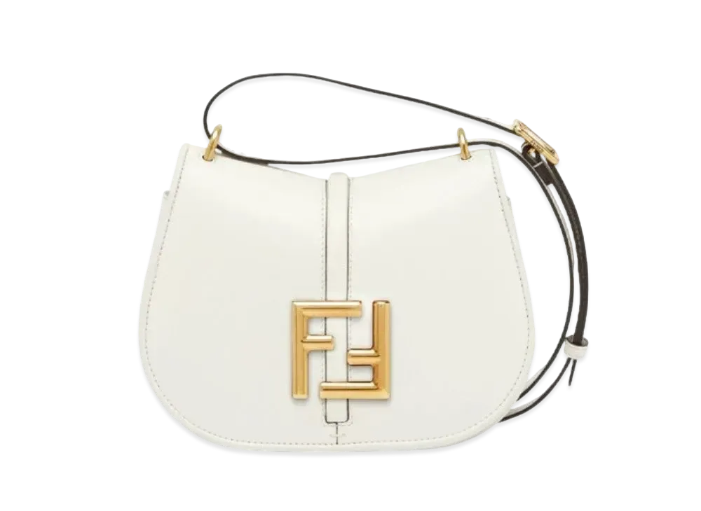 FENDI Camon Small Leather Bag "White"