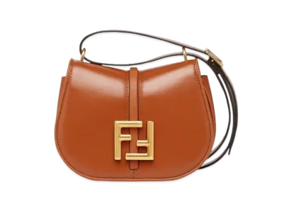FENDI Camon Small Leather Bag "Brown"