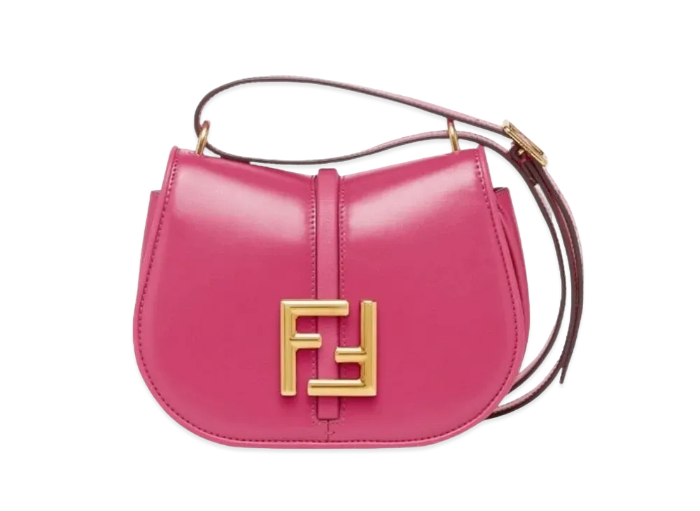 FENDI Camon Small Leather Bag "Fuchsha"
