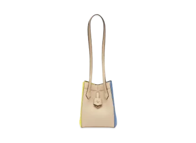 FENDI Origami Mini Leather Mini Bag That Can Be Transformed "Multicolor/Beige/Light Blue/Yellow"