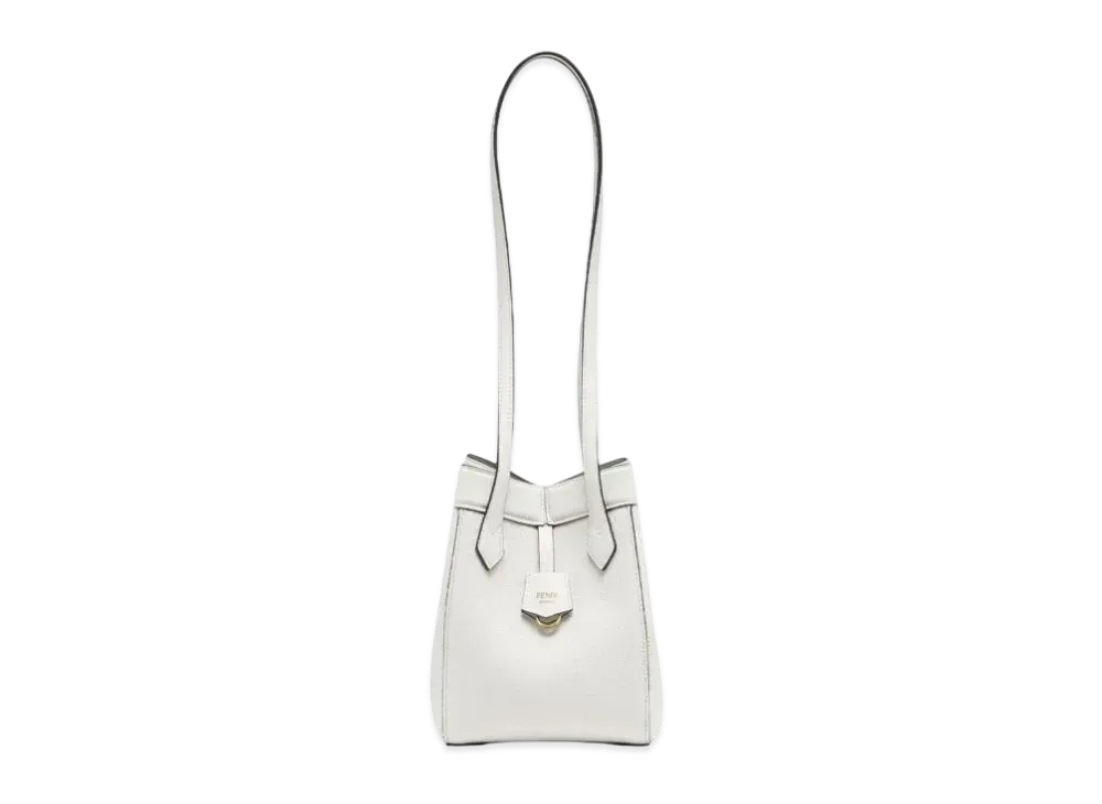FENDI Origami Small Leather Bag "White"