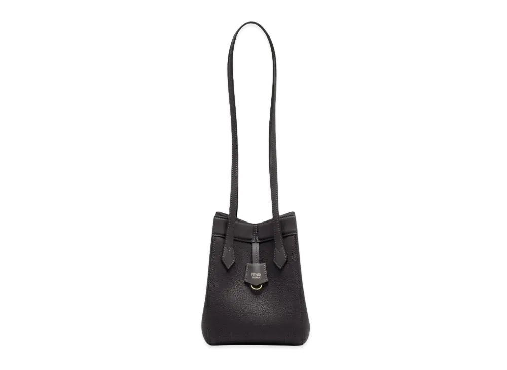 FENDI Origami Small Leather Bag "Black"